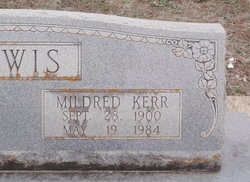 Mildred May <I>Kerr</I> Lewis 