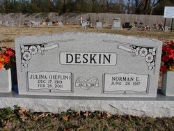 Julina Judy <I>Heflin</I> Deskin 