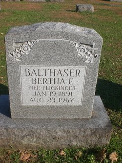 Bertha E <I>Flickinger</I> Balthaser 