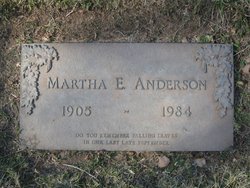 Martha Eloa <I>Stone</I> Anderson 