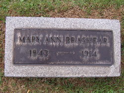 Mary Ann <I>Gibson</I> Brashear 
