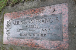 Alida Ann <I>Francis</I> Burgess 