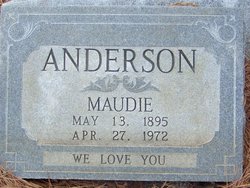 Maude <I>Harmon</I> Anderson 