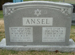 Anna G <I>Cohen</I> Ansel 