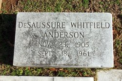 DeSaussure Whitfield Anderson 
