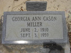 Georgia Ann <I>Cason</I> Miller 