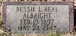 Bessie L <I>Beal</I> Albright 