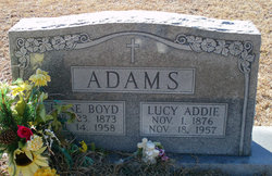 Lucy Addie <I>Adams</I> Adams 