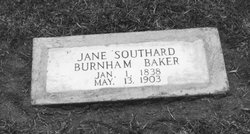 Jane Elizabeth <I>Southard</I> Baker 