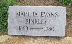Martha <I>Evans</I> Binkley 