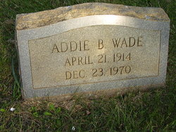 Addie Gertrude <I>Brown</I> Wade 
