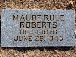 Maude <I>Rule</I> Roberts 