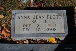 Anna Jean <I>Plott</I> Battle 