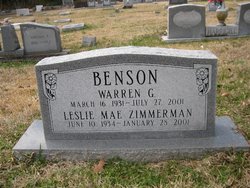 Warren G Benson 