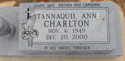Tannaquil Ann <I>Black</I> Charlton 