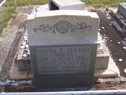 Hannah Elizabeth <I>Reeder</I> Mauldin 