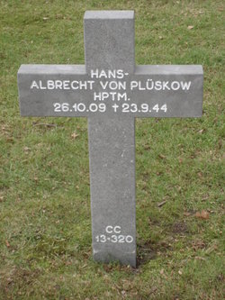 Maj Hans-Albrecht Von Plüskow 