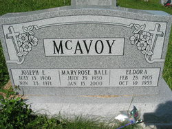 Maryrose <I>McAvoy</I> Ball 