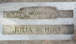 Julia <I>Williams</I> Hoff 