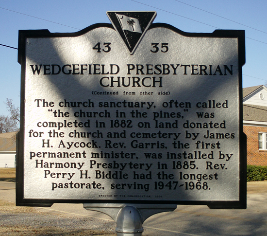 Wedgefield Presbyterian Church Cemetery