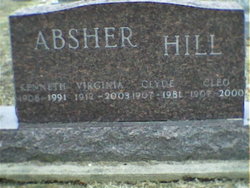 Virginia <I>Hill</I> Absher 