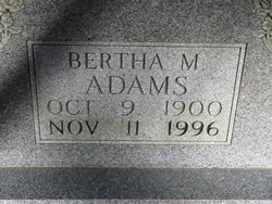 Bertha <I>Martin</I> Adams 