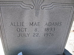 Allie Mae <I>Lewis</I> Adams 
