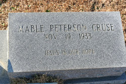 Mable Viola <I>Peterson</I> Cruse 