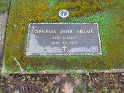 Ophelia Jane <I>Wade</I> Adams 