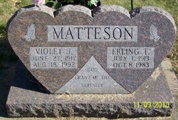 Violet J <I>Peterson</I> Matteson 