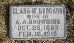 Clara Williams <I>Goddard</I> Browning 