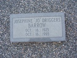Josephine “Jo” <I>Driggers</I> Barrow 