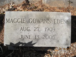 Maggie <I>Gowans</I> Edens 