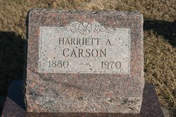 Harriett Alberta <I>Hanlin</I> Carson 