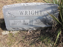 Sadie Belle <I>Harrington</I> Wright 