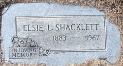 Elsie L. <I>Davis</I> Shacklett 