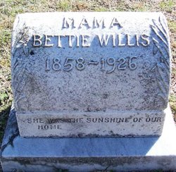 Martha Elizabeth “Bettie” <I>Eaton</I> Willis 