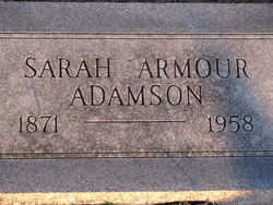 Sarah Thomas <I>Armour</I> Adamson 
