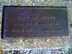 Edna Lee <I>Bishop</I> Archer 