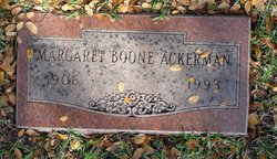 Margaret <I>Boone</I> Ackerman 