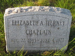 Elizabeth A. <I>Tierney</I> Chaplain 