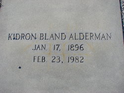 Kidron <I>Bland</I> Alderman 