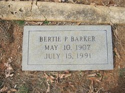 Bertie Mae <I>Pettus</I> Barker 