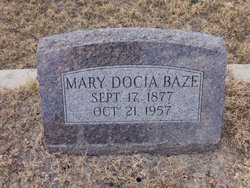 Mary Docia <I>Beck</I> Baze 