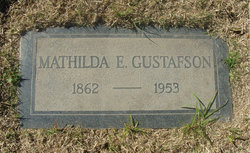 Mathilda E. <I>Swanson</I> Gustafson 