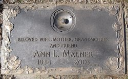 Ann Louise <I>Leech</I> Malner 