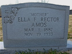 Ella F <I>Rector</I> Amos 