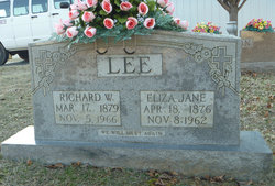 Eliza Jane <I>Cooksey</I> Lee 