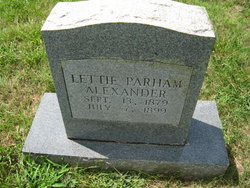 Lettie <I>Parham</I> Alexander 