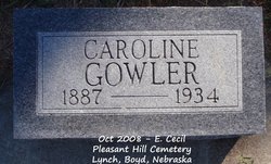Caroline Matilda <I>Ericksen</I> Gowler 